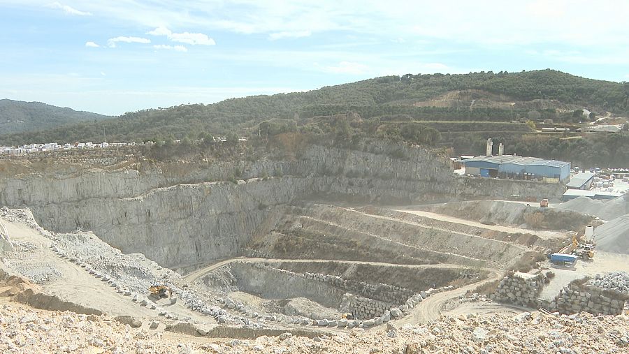 Cantera de piedra granítica