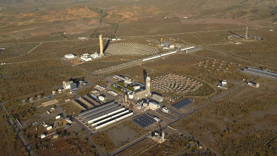 Vista área de la Plataforma Solar de Almería