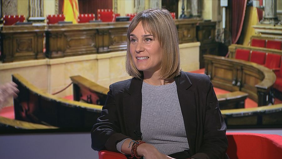 Jéssica Albiach és la presidenta del grup parlamentari de Catalunya en Comú Podem
