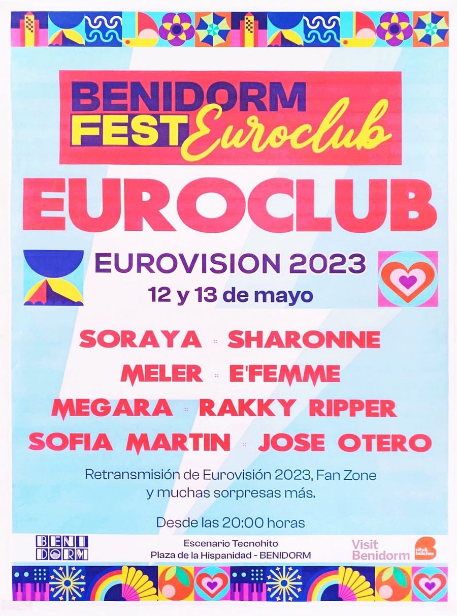 Eurovisión 2023 | Cartel de los dos conciertos en Benidorm