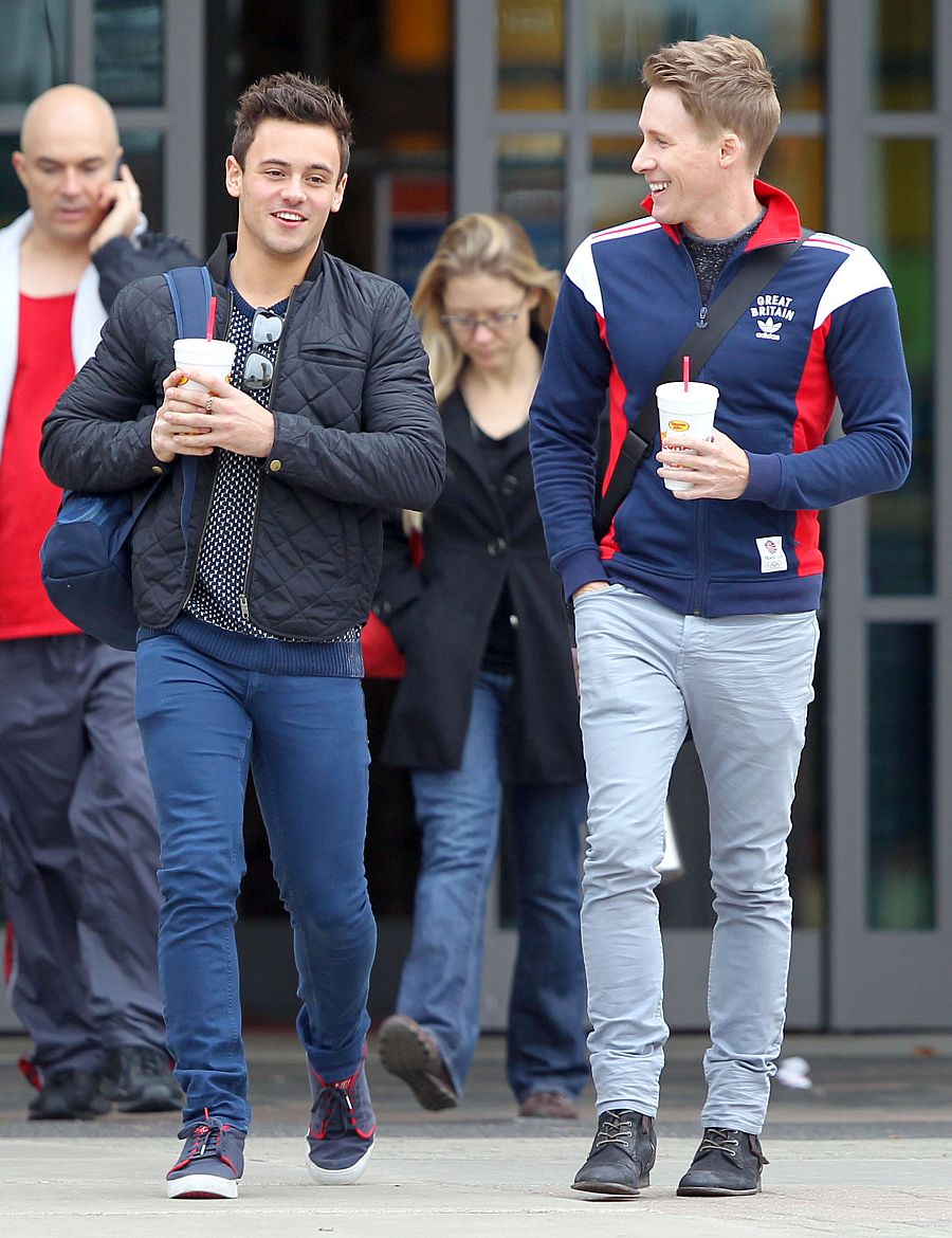 Tom Daley y el cineasta Dustin Lance Blacken, durante su noviazgo en 2013