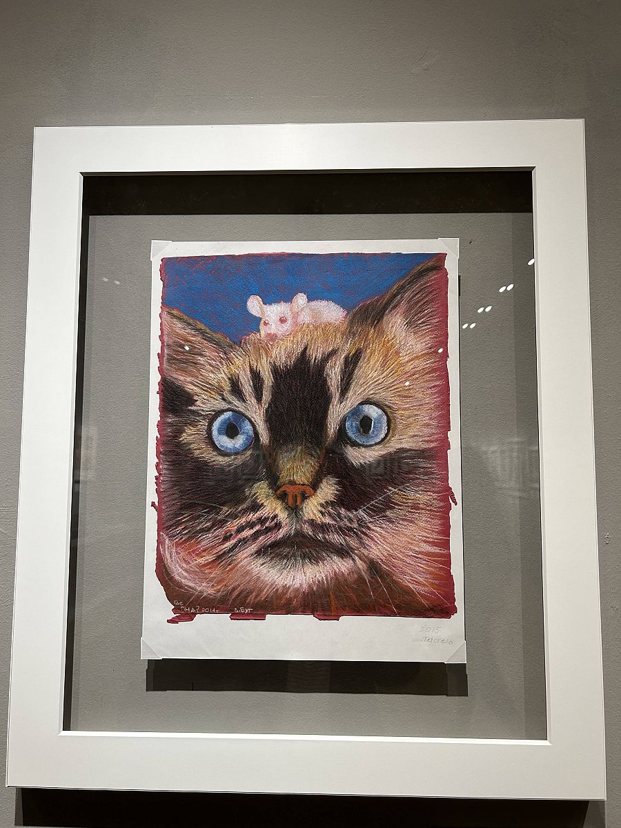 Uno de los dibujos de Víktor But expuestos en el centro de exposiciones de Mosfilm