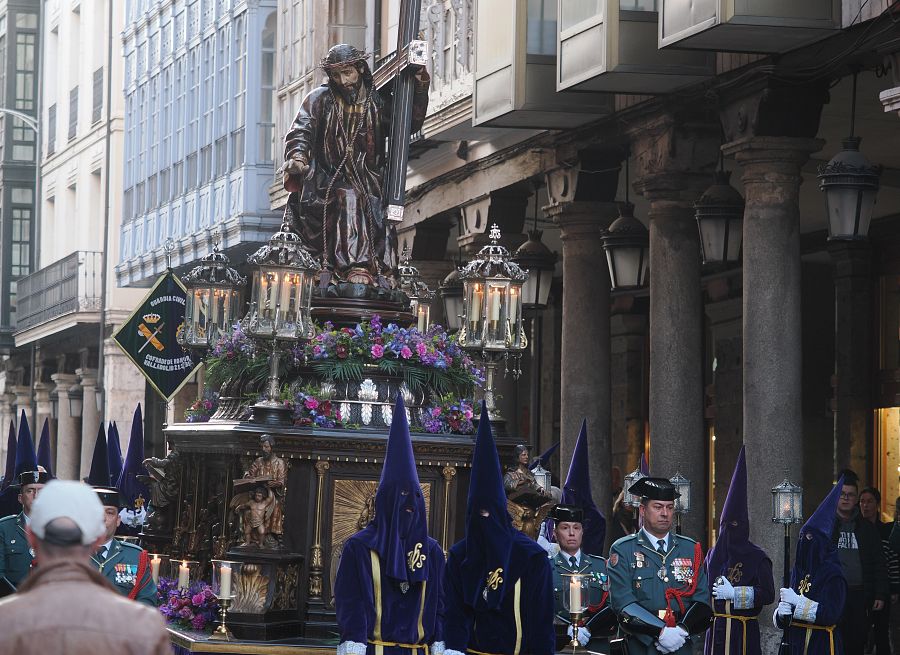 Procesión de la Sagrada Pasión del Redentor, en Valladolid.
