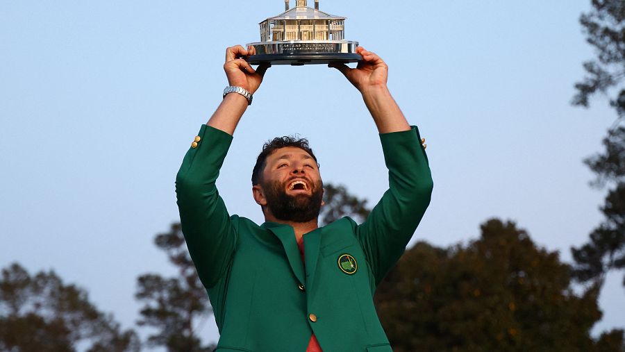 Jon Rahm celebra el Masters de Augusta.