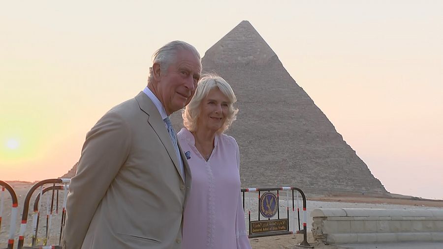 Carlos y Camila en viaje a Egipto