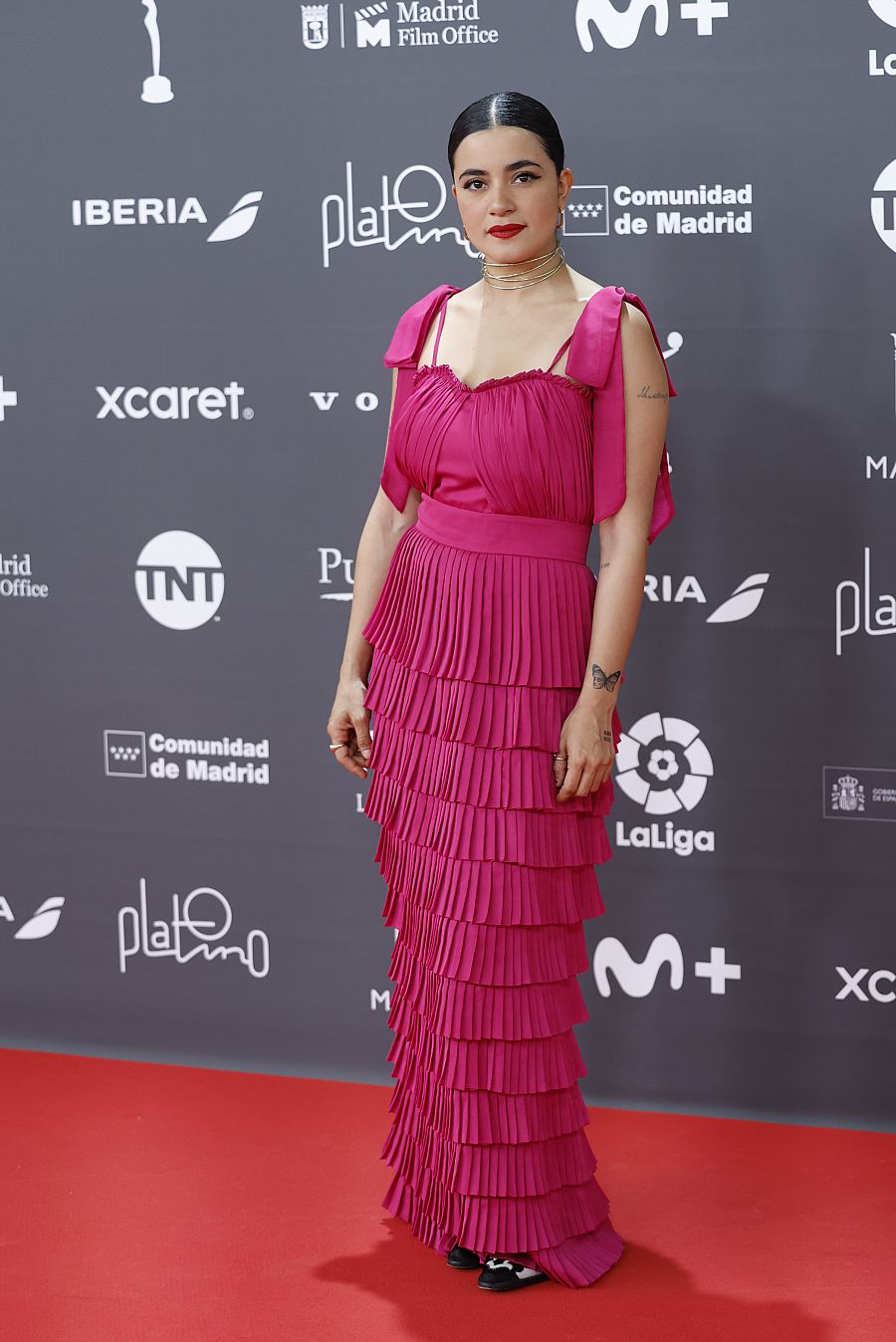 Premios Platino 2023: Paulina Gaitán en la alfombra roja