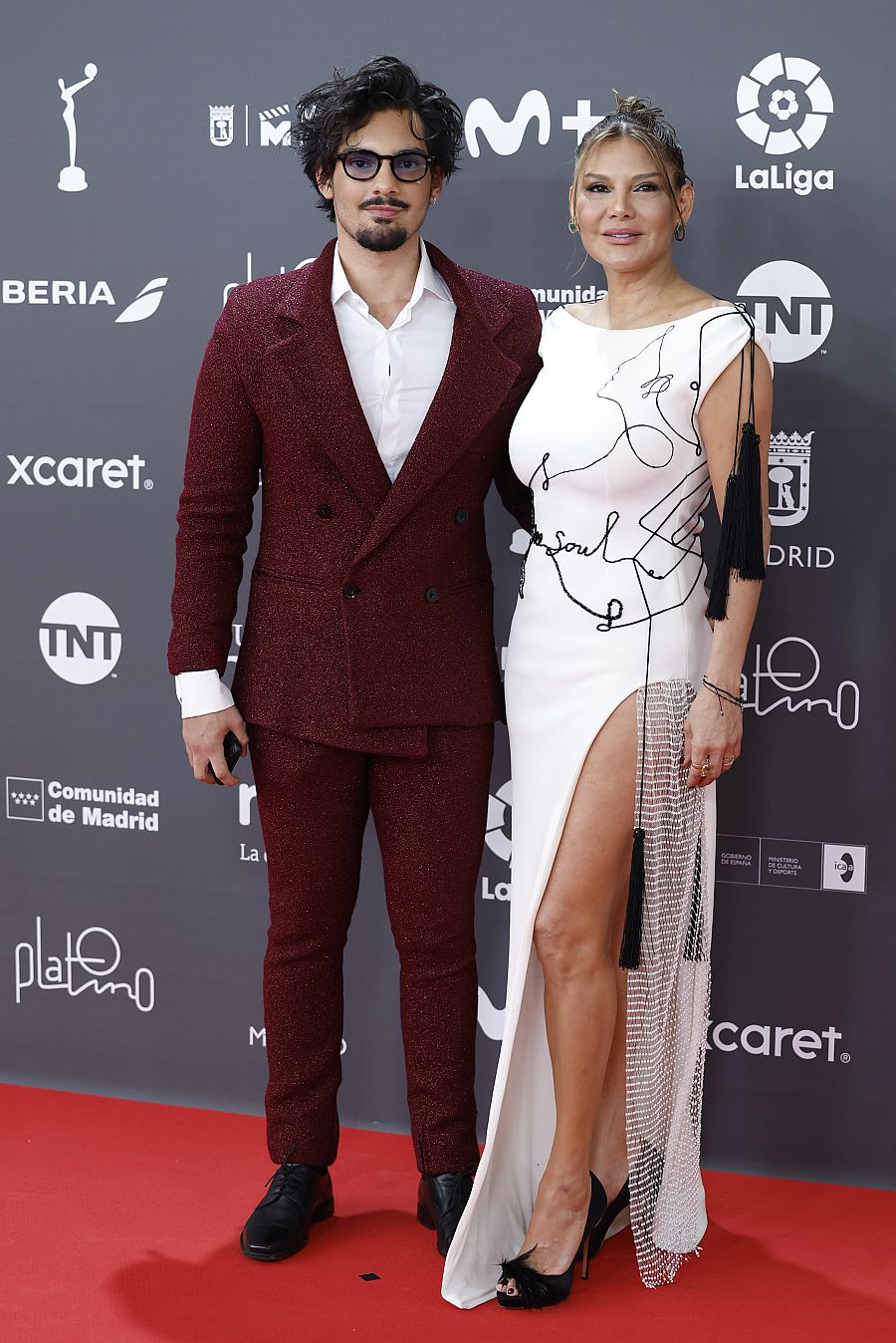 Premios Platino 2023: Ivonne Reyes y su hijo, Alejandro Reyes Torres, en la alfombra roja