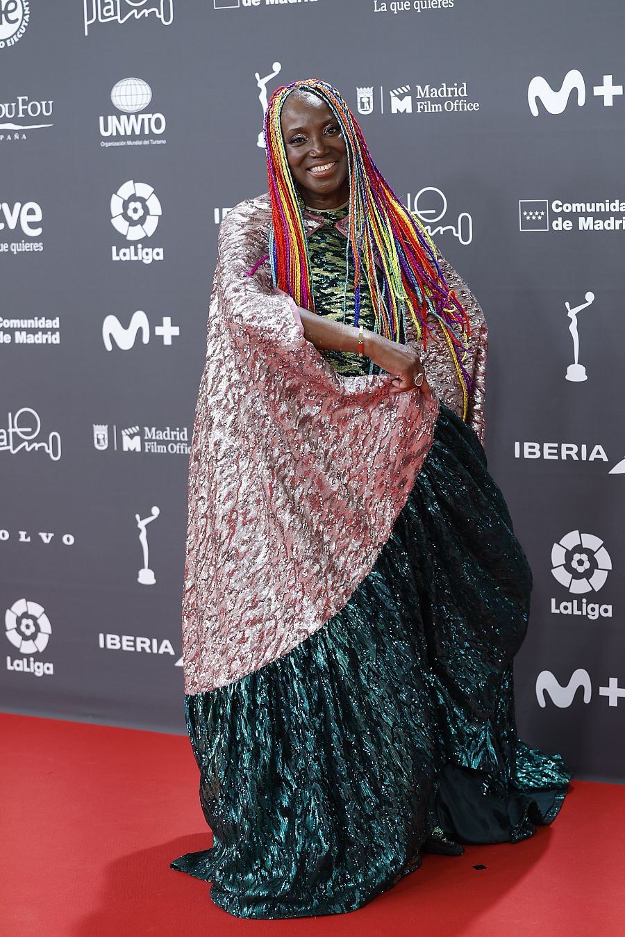 Premios Platino 2023: Lucrecia en la alfombra roja