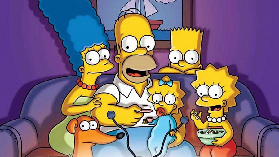 La familia Simpson al completo