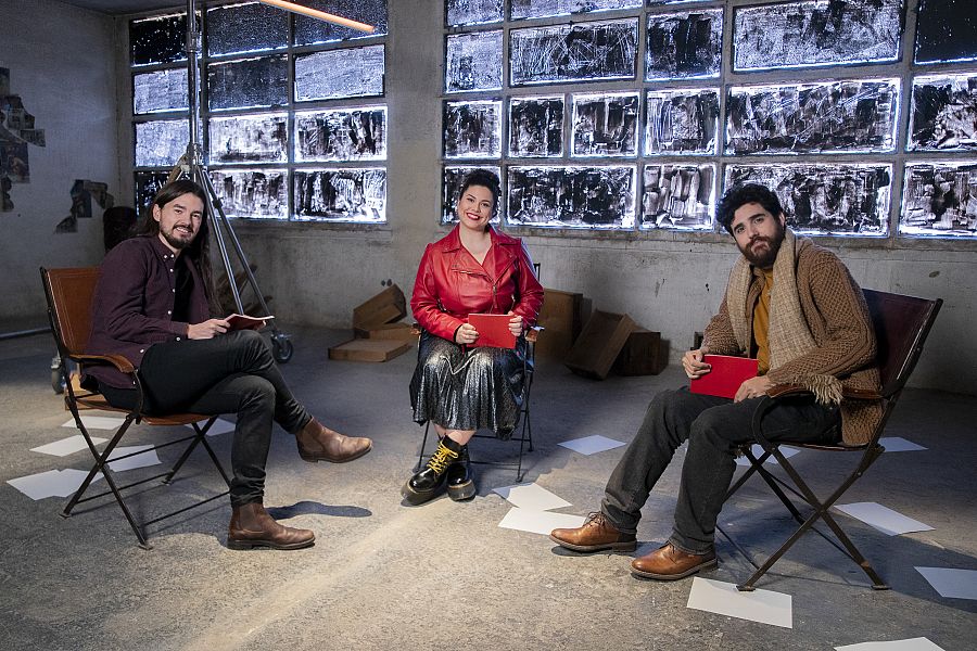 Mara Jiménez con Mikel Herrán y Ricardo Moya