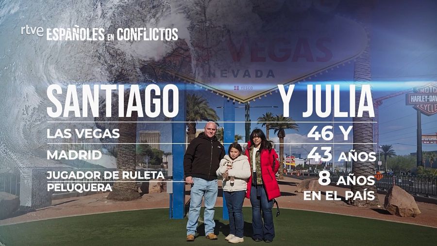 Españoles en Conflictos' en Estados Unidos: Santi, Julia y Laura