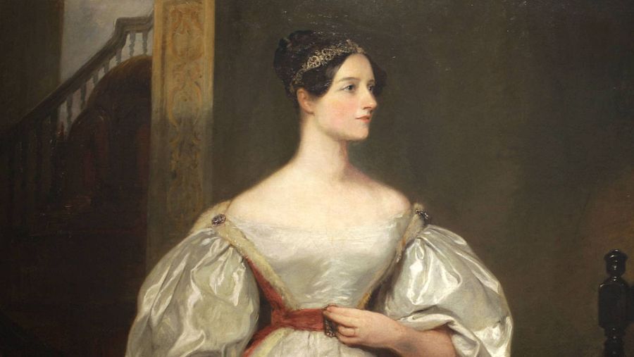 Retrato al óleo de la matemática Ada Lovelace