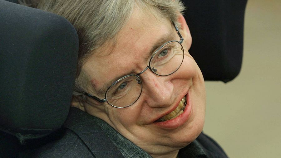 Primer plano del científico Stephen Hawking