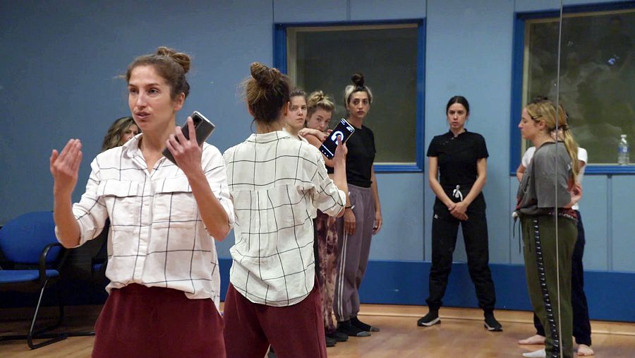 Blanca Paloma durante un ensayo antes de viajar a Liverpool