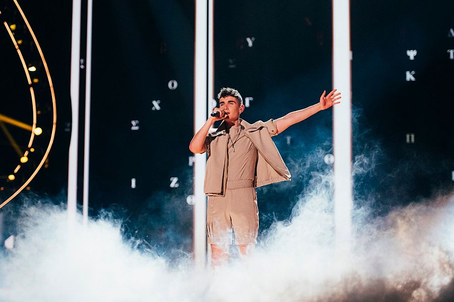 Eurovisión 2023: Victor Vernicos en el primer ensayo de 