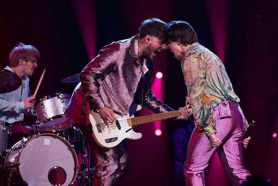 Joker Out en su primer ensayo en Eurovisión