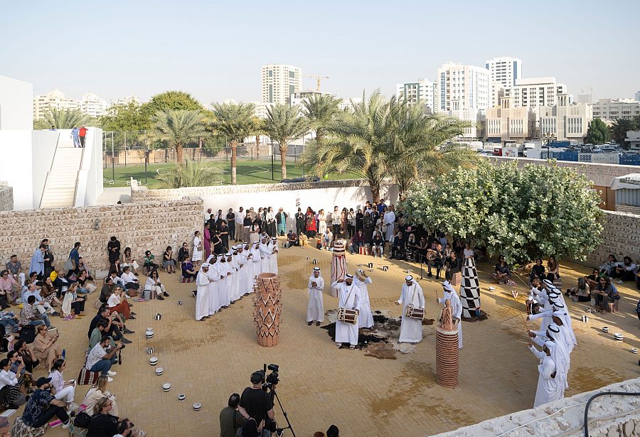 Performance Returned Ceremony of Memory (Brook Andrew, 2023)