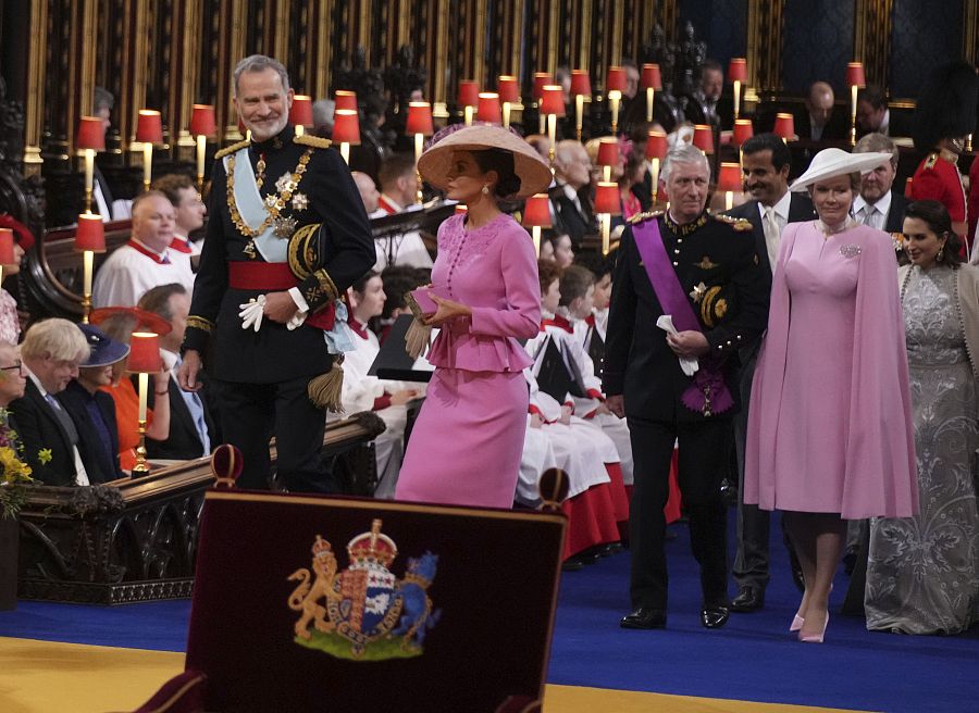 Felipe y Letizia en Westminster