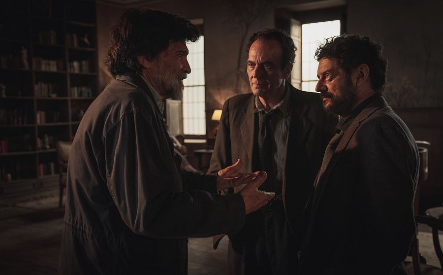 Víctor Erice, junto a Jose Coronado y Manolo Solo