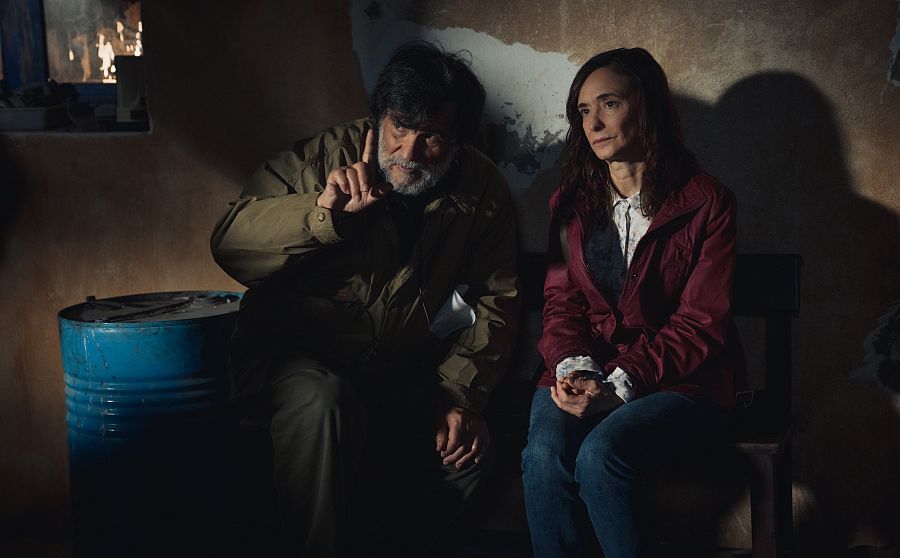 Víctor Erice junto a Ana Torrent.