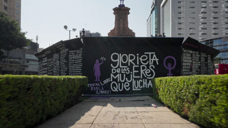 La Glorieta de las mujeres que luchan en Ciudad de México
