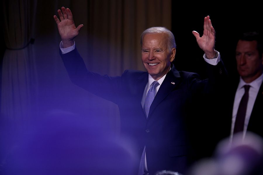 Biden en un acto público en Washington D.C. en abril de 2023