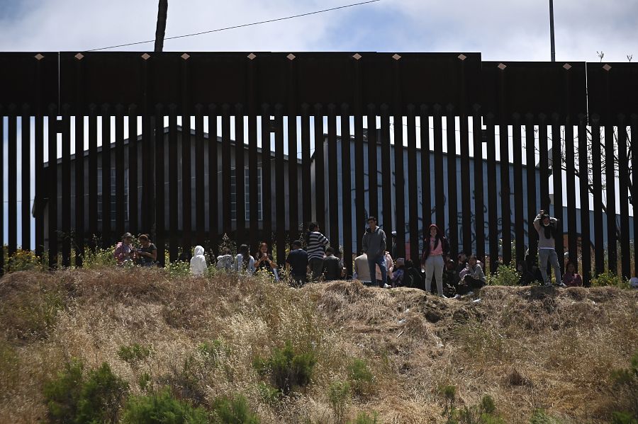 Paso fronterizo entre San Diego y Tijuana