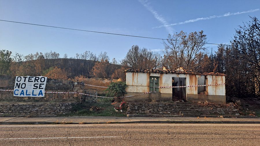 La huella del fuego en Otero de Bodas, Zamora