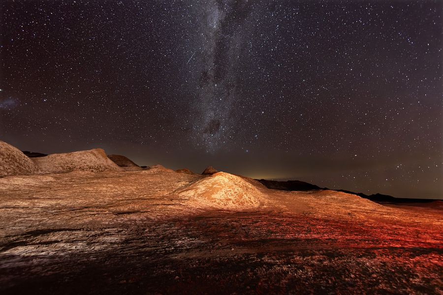 Escenas astrales del desierto de Atacama, Chile