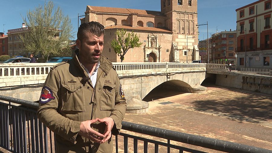 Borja del Barrio junto al río Zapardiel a su paso por Medina del Campo