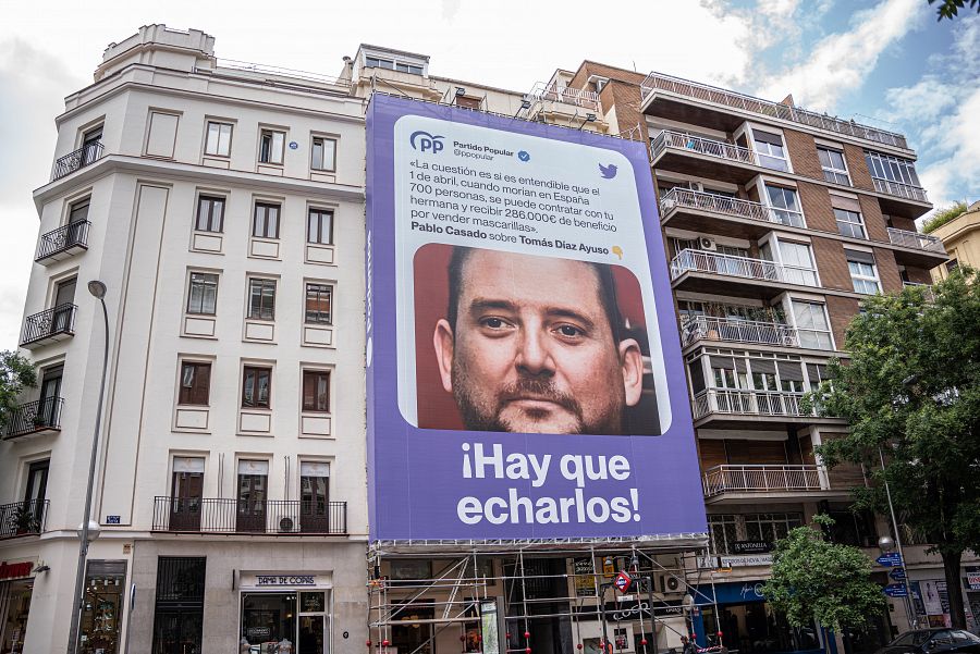 Polémico cartel de Podemos contra el PP