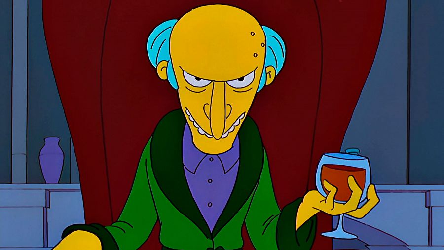 Señor Burns, personaje de Los Simpson