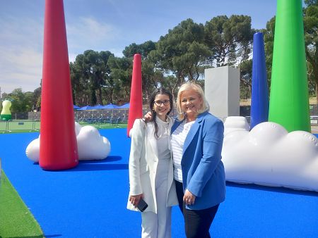 Miriam Al Adib y Catalina Hoffmann en su entrevista para Objetivo Igualdad
