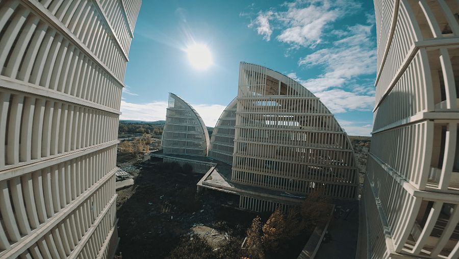 La cúpulas de la energía, en Garray (Soria)