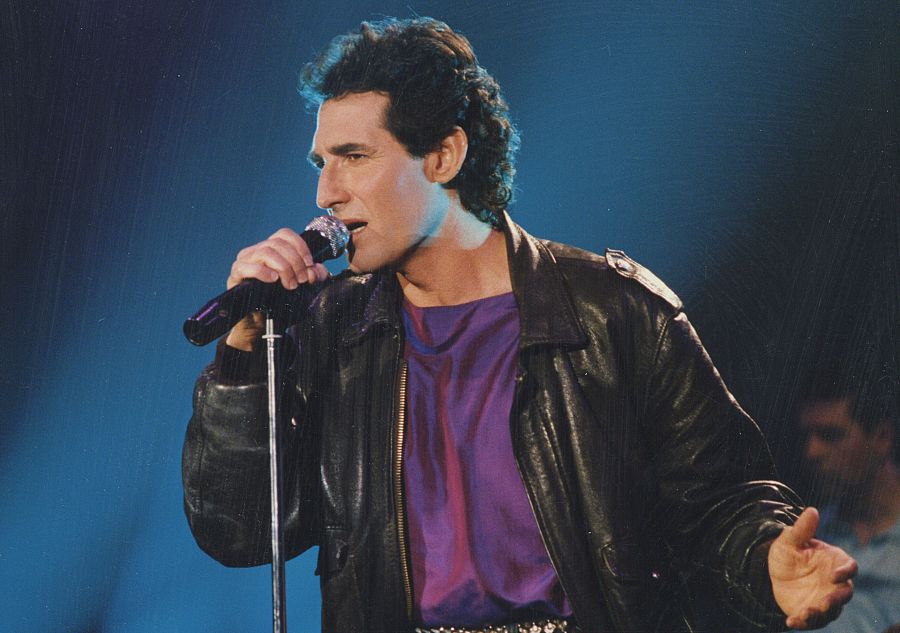 Miguel Ríos en su gira 'Rock & Ríos', de 1982