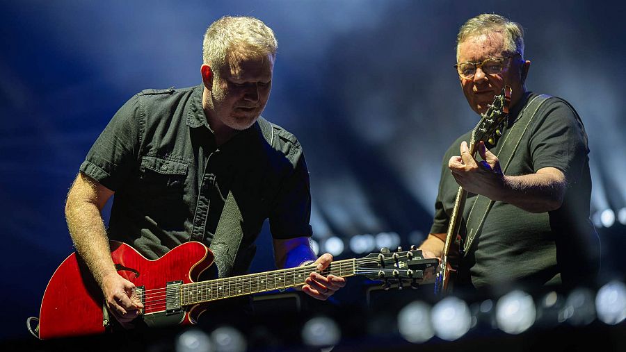 El grupo New Order durante su concierto en el festival Primavera Sound de Barcelona.