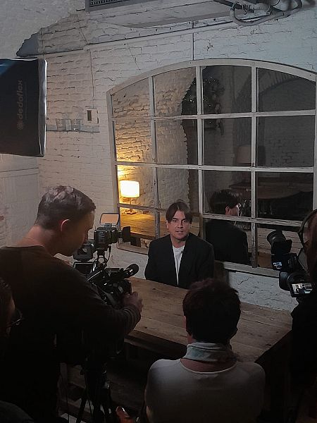 Miguel Becer, durante la entrevista