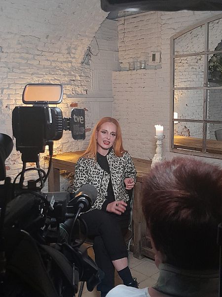 Ana Locking, durante la entrevista