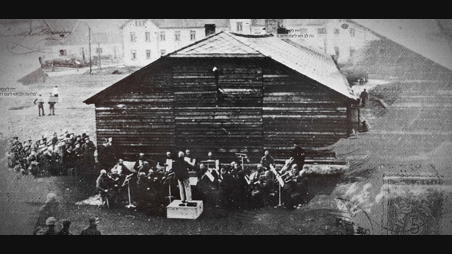Orquesta de músicos deportados en Auschwitz
