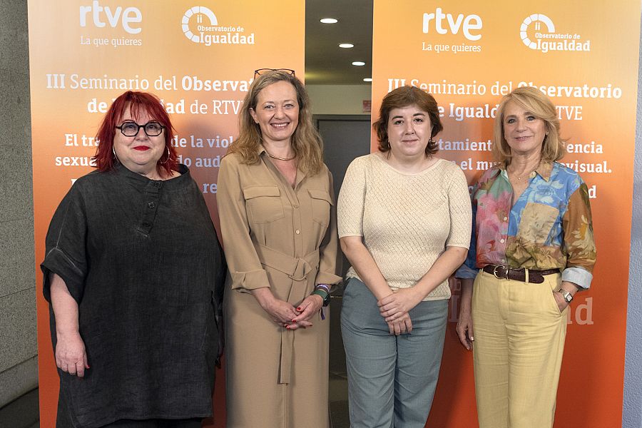 Montse Boix, Victoria Rosell, Concepción Cascajosa y Elena Sánchez Caballero