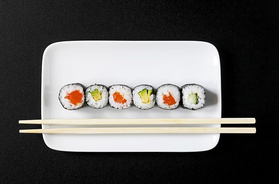 Maki Sushi on plate