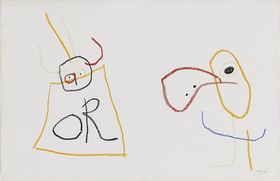 Dibujos de Joan Miró para Ubu. Museo Es Baluard