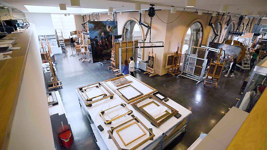 Taller de restauración de el Museo del Prado