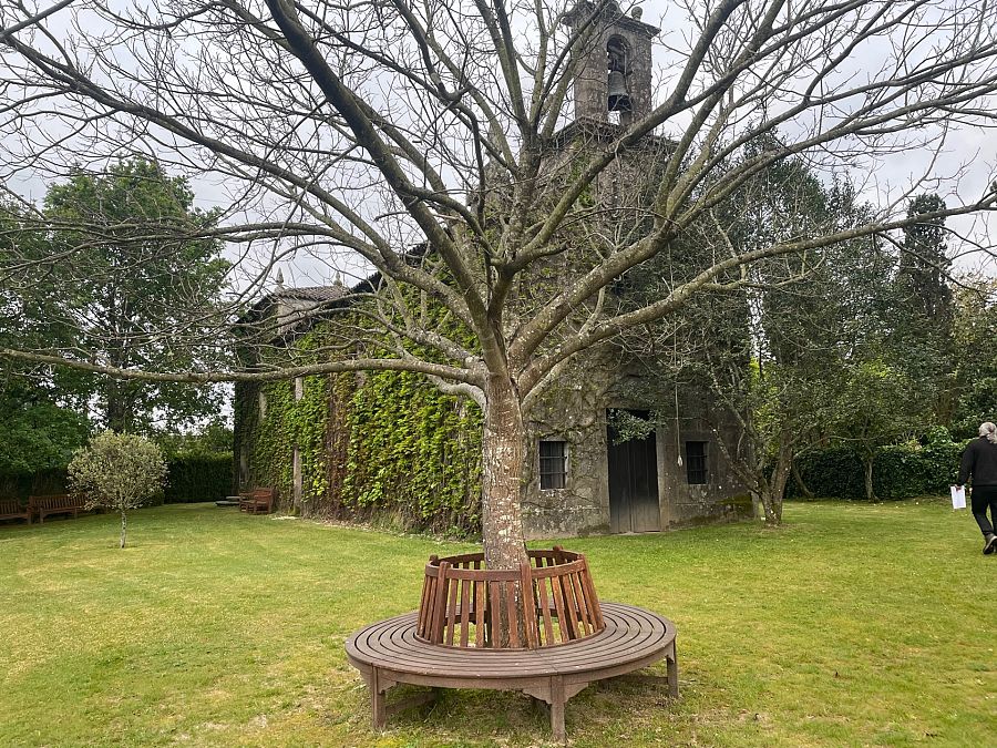 La ermita de San Benito, dentro del pazo de Pegullal, está abierta a los vecinos cada 11 de julio