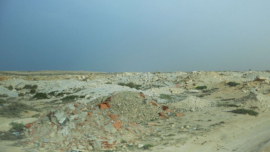 Cementerio de migrantes náufragos en Túnez