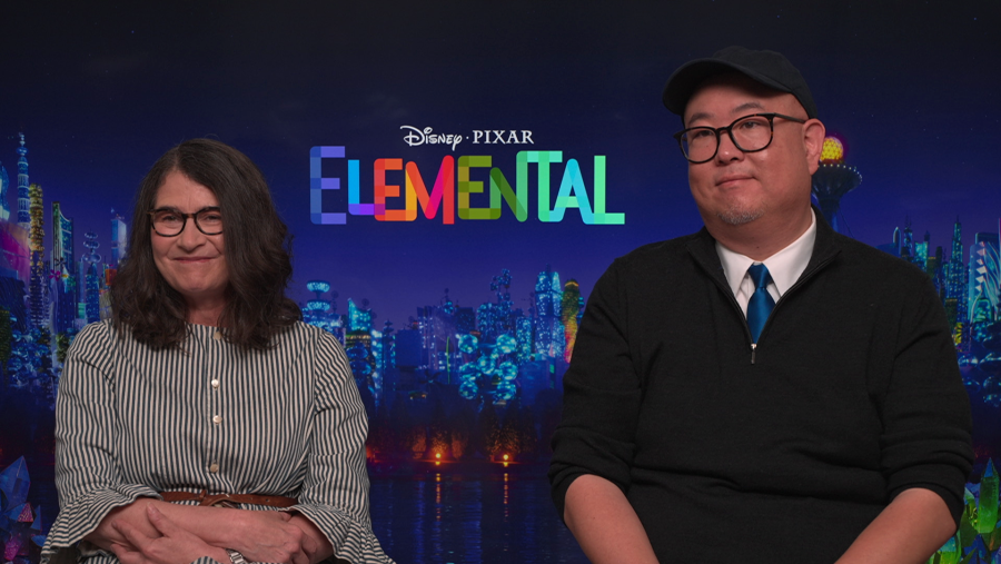 Denise Ream (productora) y Peter Sohn (director).