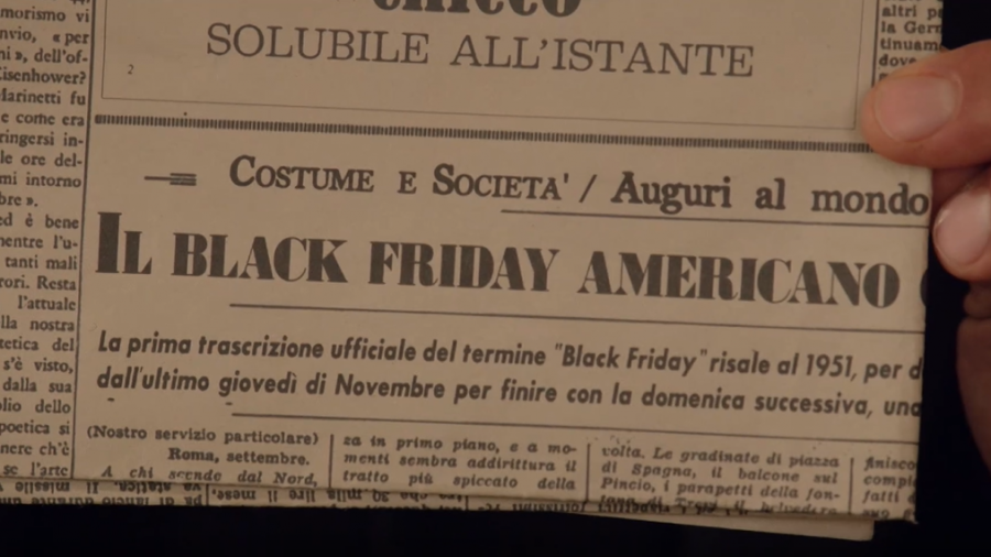 Black Friday en el periódico que lee Conti