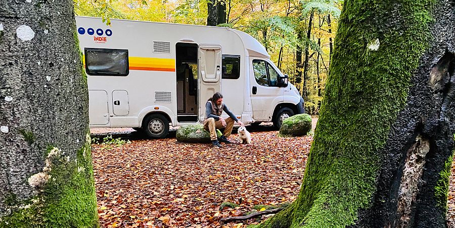 Juan y Migas en la autocaravana