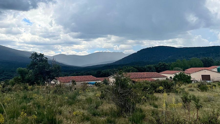 La tormenta se acerca al puerto de Navacerrada