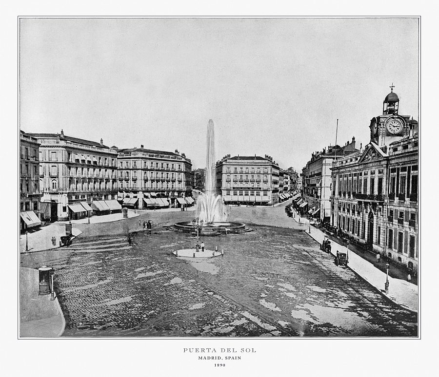 Puerta del Sol de Madrid en 1893